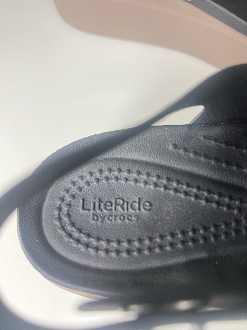 CROCS LiteRide Black Slingback Sandals - Picture 4 of 7